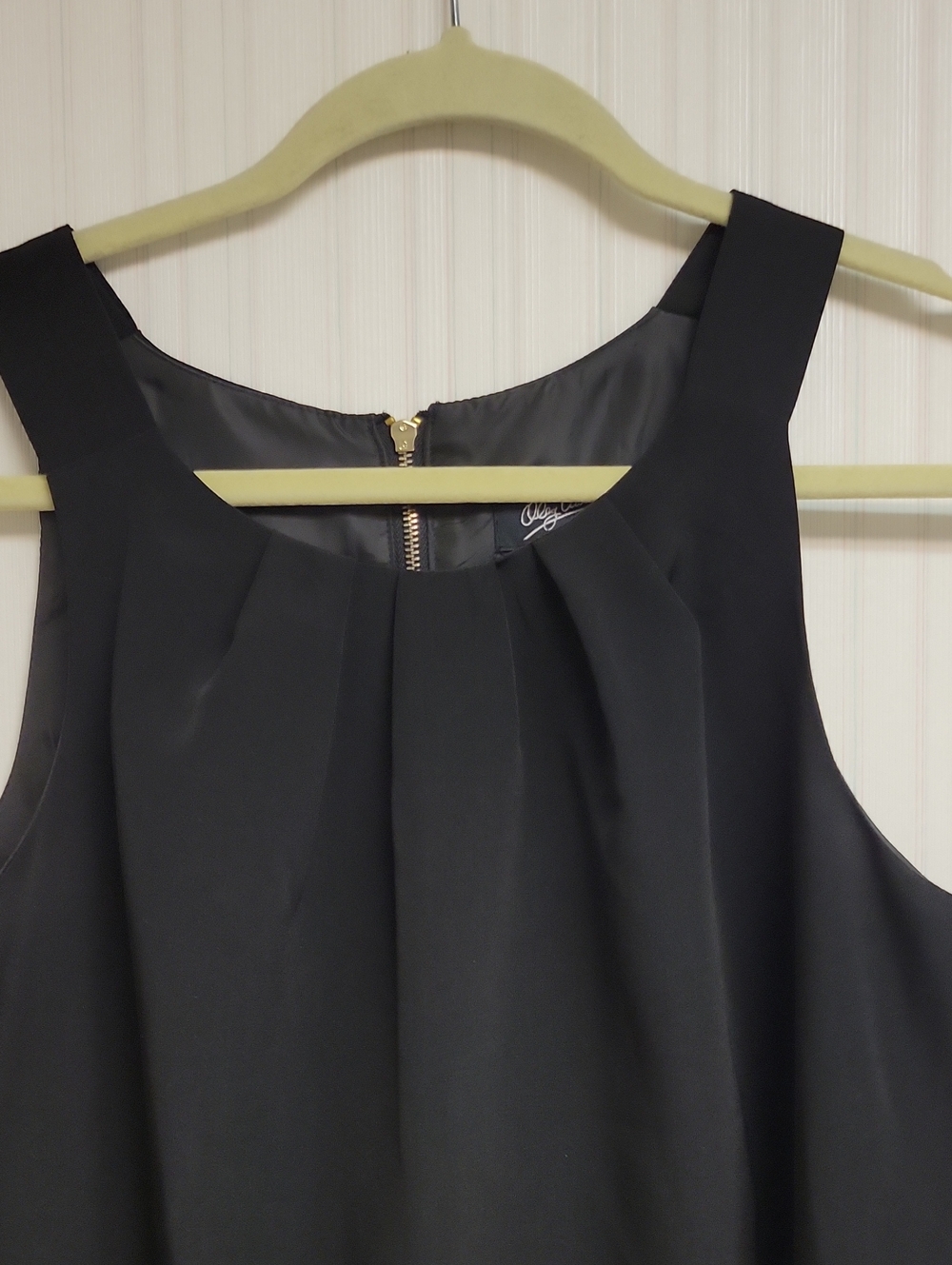Oleg Cassini Little Black Sleeveless Cocktail Dress. Sz 6. Classic Old Money - Picture 2 of 6